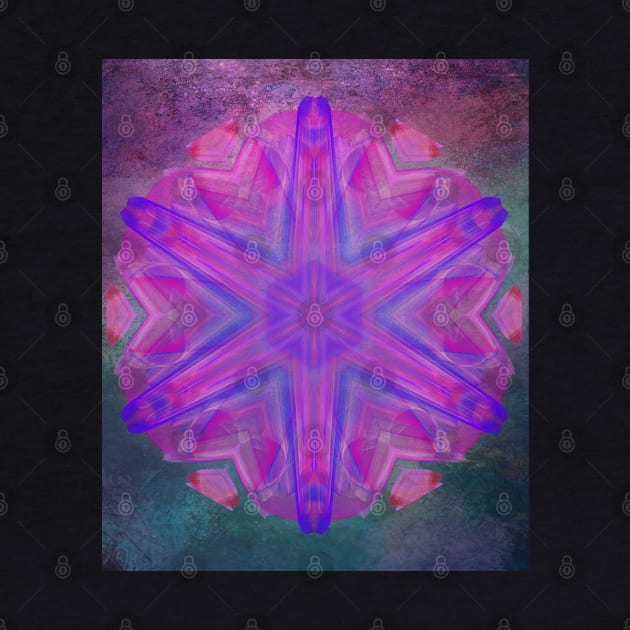 Vibrant fractal jewel kaleidoscope by hereswendy